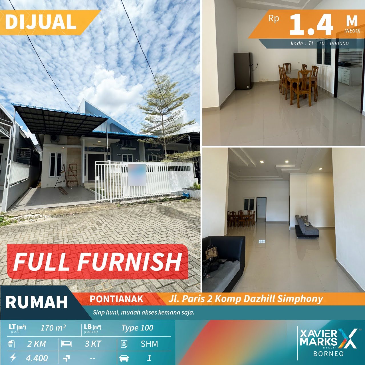 Rumah di Jl Purnama