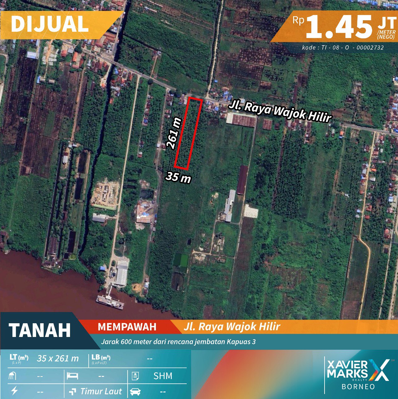 Tanah di Jl Jendral Urip